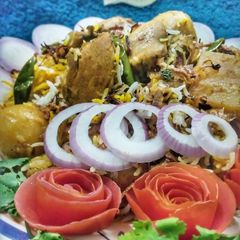 A picture of Chicken Biryani.