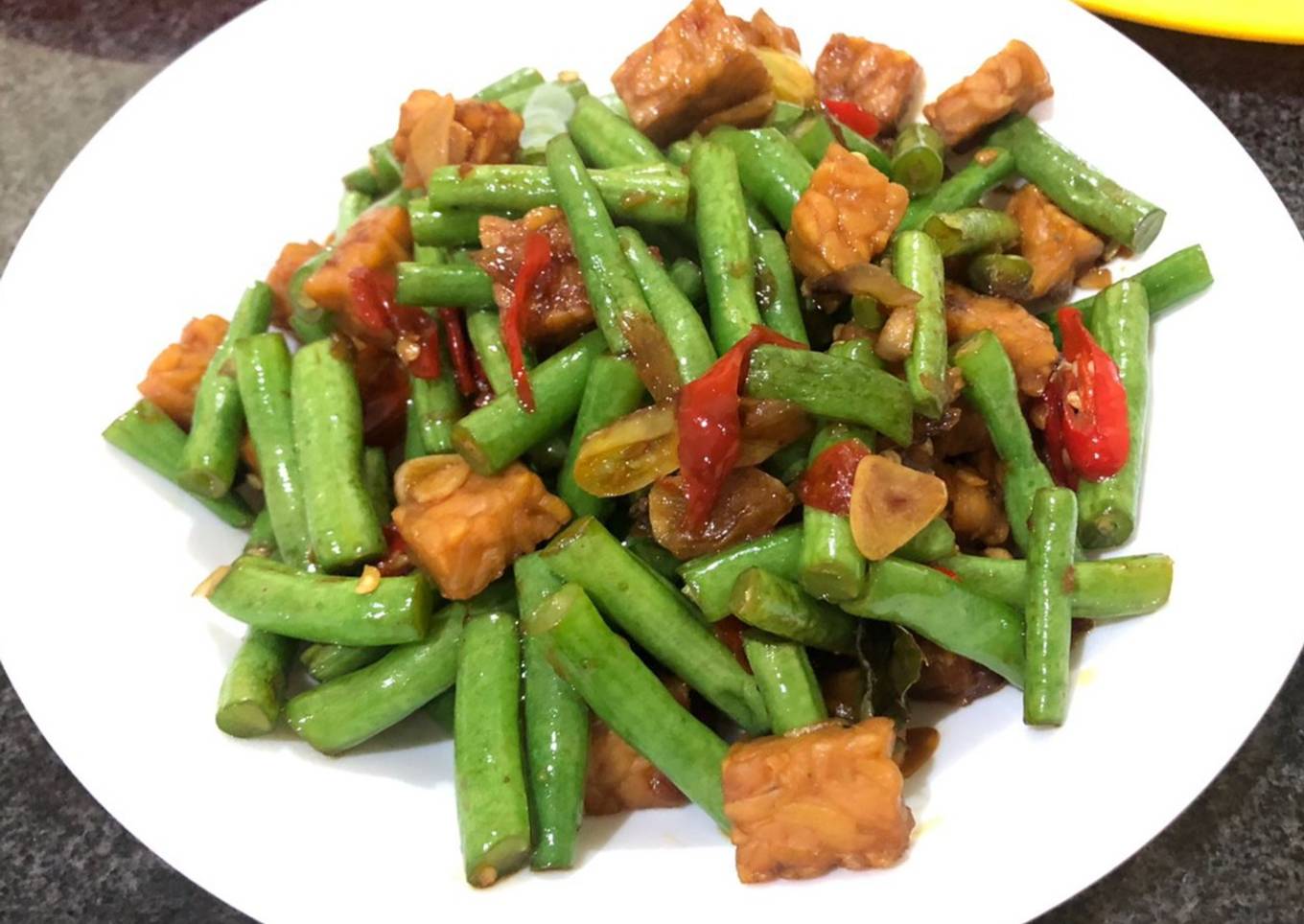 Buncis Tempe Saus Teriyaki