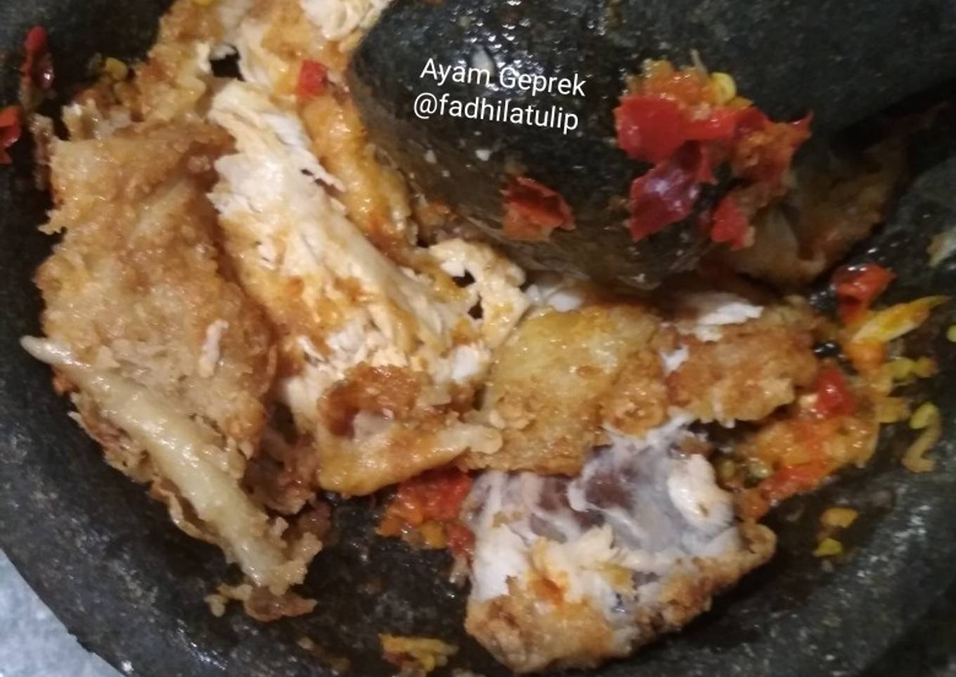 Ayam Geprek (Tanpa marinasi seharian)