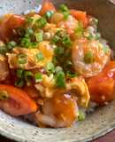 Prawn, Egg & Tomato Rice Bowl