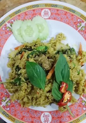 รูปของ ข้าวผัดเครื่องแกงเนื้อ