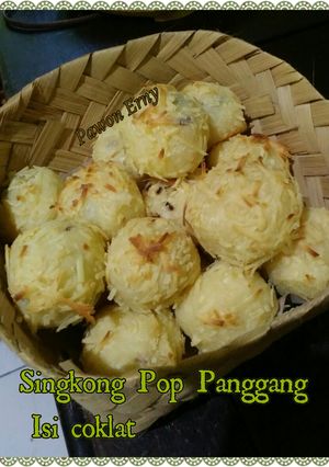 Foto resep Singkong Pop panggang isi cokelat