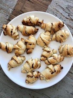 A picture of Mini Goat Cheese Croissants for Appetizers.