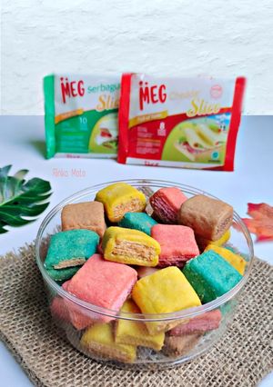 Foto resep Rainbow Wafer Cookies