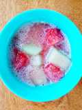 Snack: Jus Semangka Melon dengan Potongan Buah Segar (18 month+)