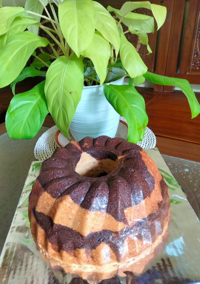 Foto resep Bolu Pisang Raja Mix Coklat