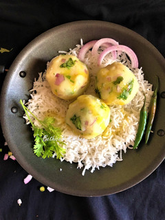 A picture of Aloo Bhate (Mashed Potato - Bong Style).