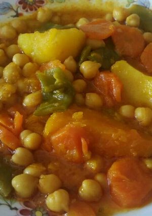 Foto principal de Potaje de garbanzos con calabaza