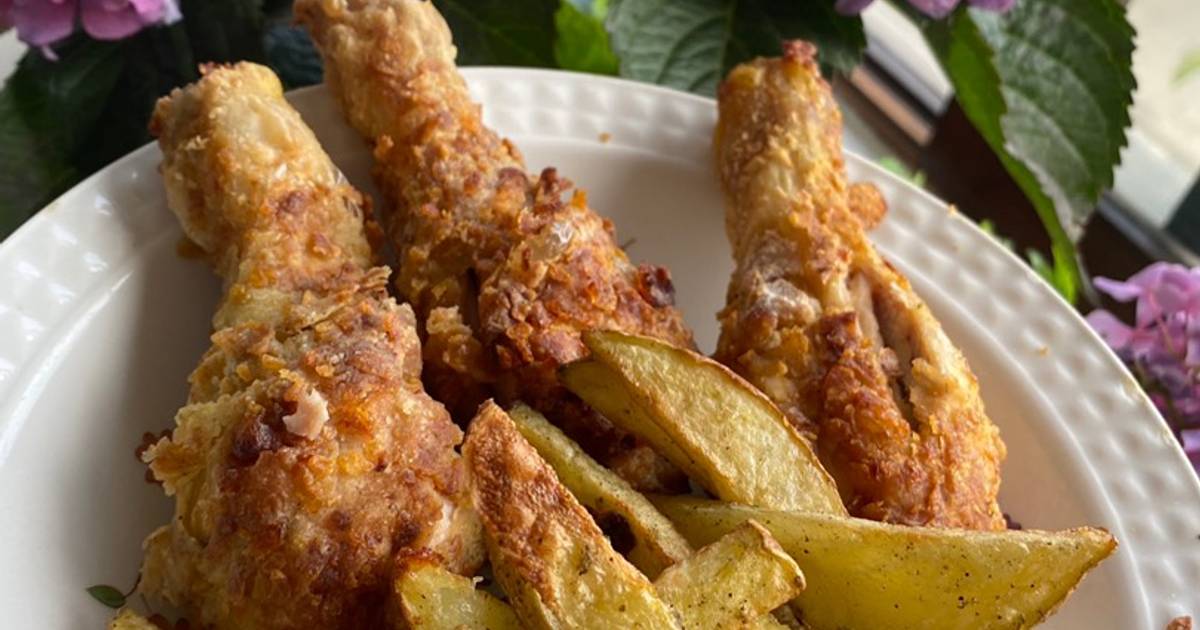 Top 82+ imagen receta de pollo crujiente con papas