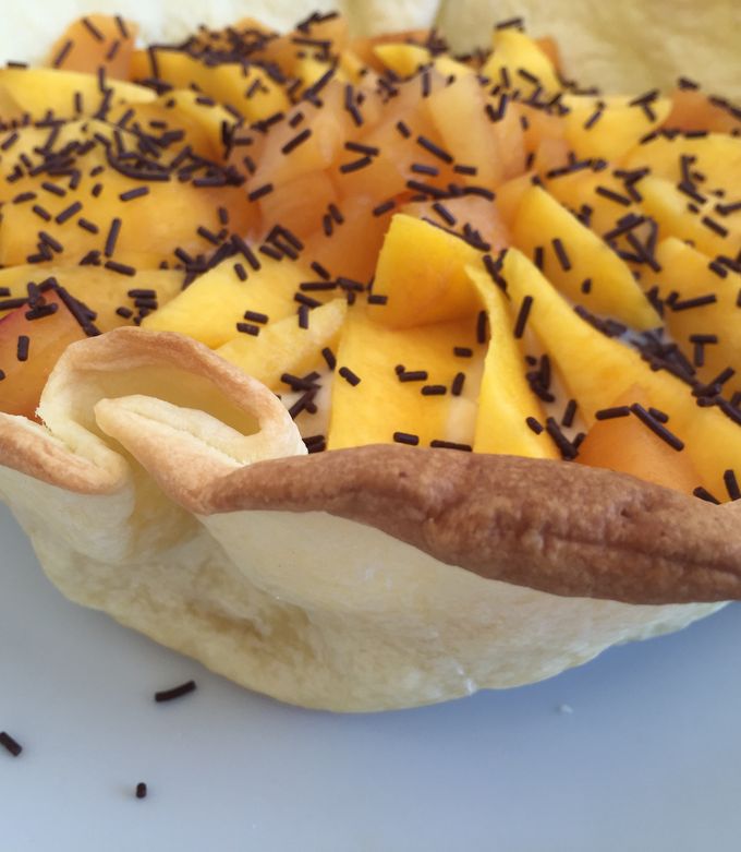 Foto principal de Canasta de crema pastelera y fruta