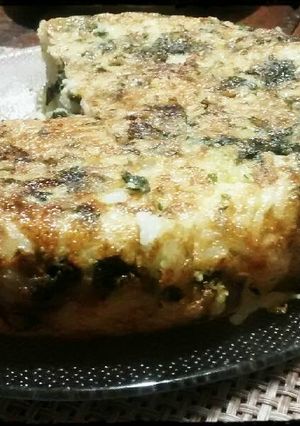Una foto de Tortilla de arroz y verduras #nolotires