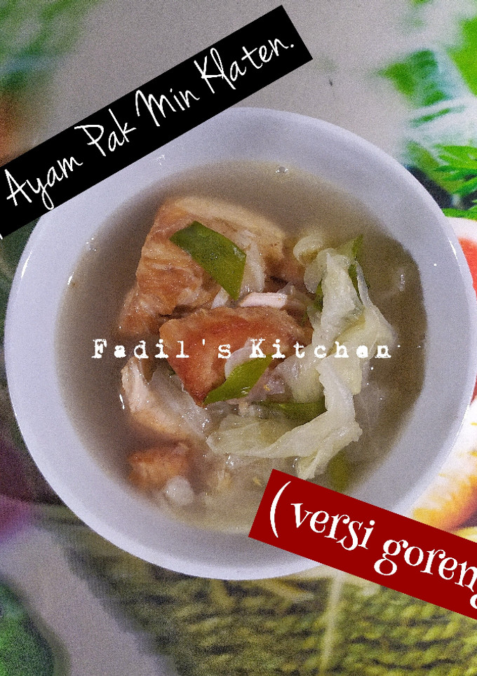 Foto resep Sop Pak Min Klaten (versi goreng)