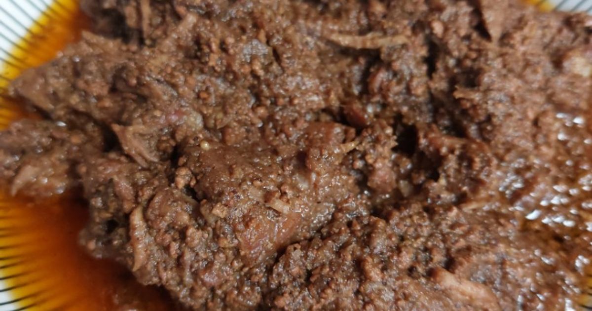 Resep Rendang Sapi Bumbu Instan Uni Lili oleh Yulia - Cookpad
