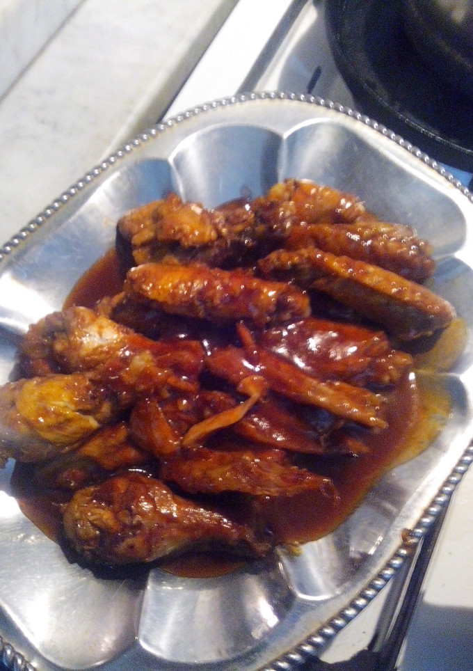 Una foto de Alitas de pollo a la Coca Cola