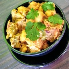 A picture of Ridge Gourd(jhinga) Aloo Posto (poppy seeds).