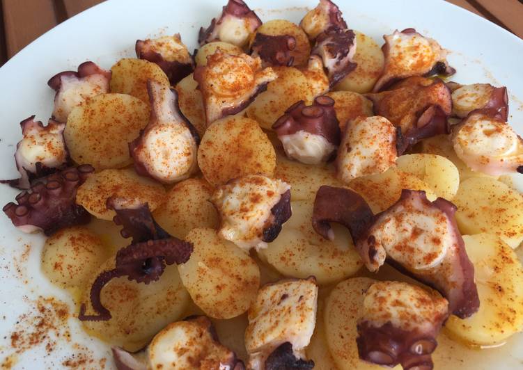 Pulpo a la gallega rápido y fácil