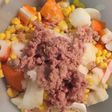 Ensalada de patata con palitos de cangrejo