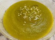 Una foto de crema de lenteja