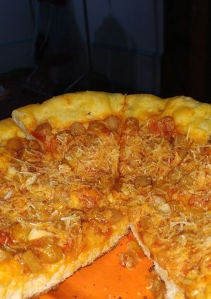 Foto resep Pizza topping sosis keju