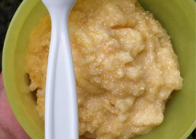 Cara Memasak Bubur Nasi Ayam Tahu Labu Kuning #MPASI6+ Kekinian