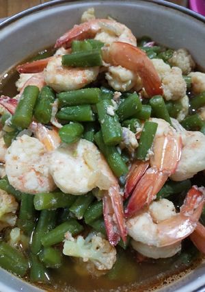 Foto resep 75. Udang Cah Buncis