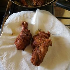 A picture of Chicken (KFC style homemade).