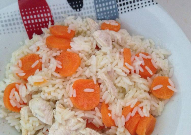 Como hacer arroz hervido con pollo