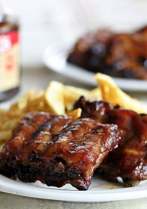 Una foto de Costillas a la barbacoa 
