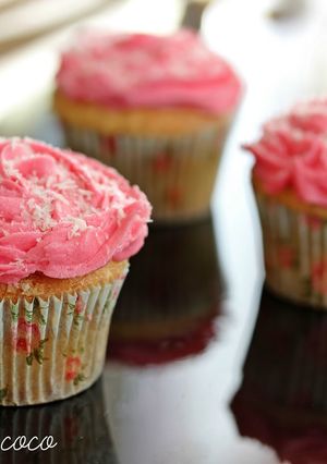 Una foto de Cupcakes de coco