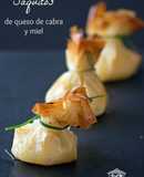 Goat Cheese and Honey Phyllo Pouches