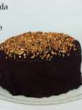 Tarta helada de vainilla y chocolate