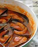 Mejillones en salsa de tomate