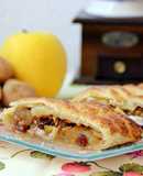 Trenza de manzana y frutos secos 