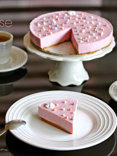 Una foto de Tarta de petit suisse
