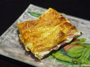 Una foto de bechamel de jamón