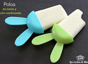 Una foto de Polos de limón y leche condensada