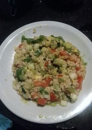 Una foto de Ensalada veg de arroz yamaní