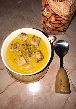 รูปของ ซุปข้นข้าวโพด เจ 🌽🥕