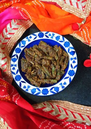 A picture of Rajasthani bhindi.