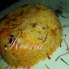 A picture of Kesari rice.
