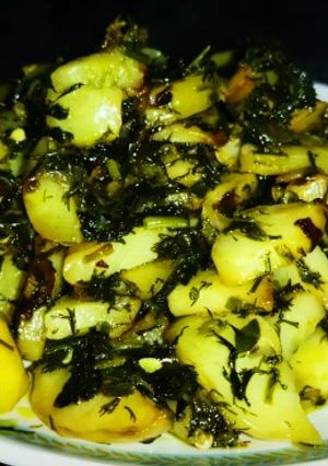 मेथी आलू की सब्जी (methi aloo ki sabzi recipe in Hindi) रेसिपी मुख्य फोटो