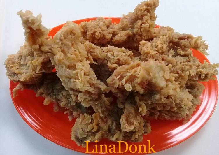 Langkah Mudah untuk Menyiapkan Ayam goreng crispy, Enak Banget