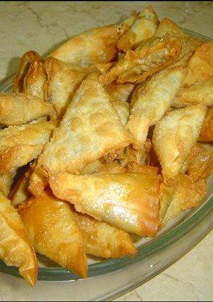 صورة لوصفة طريقة عمل السمبوسة على طريقتي
