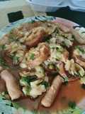 Rolade ayam dan sosis ayam asam manis