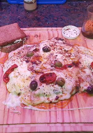 Una foto de Pizza de carne picada