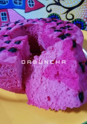 Foto resep Steam Cake Buah Naga