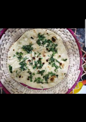 A picture of Hara dhania tawa naan.