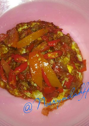 Foto resep Telur ceplok sambel