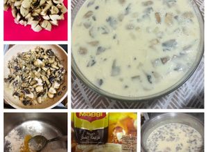 صورة لوصفة شوربة الفطر