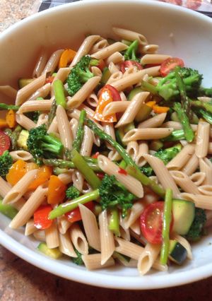 A picture of Summer pasta salad.